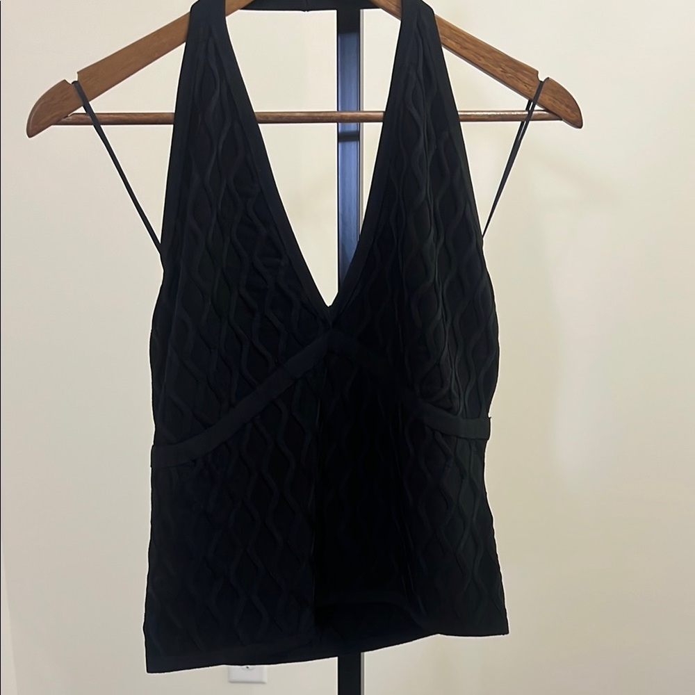 Elegant Black Halter Top - Picture 8 of 8